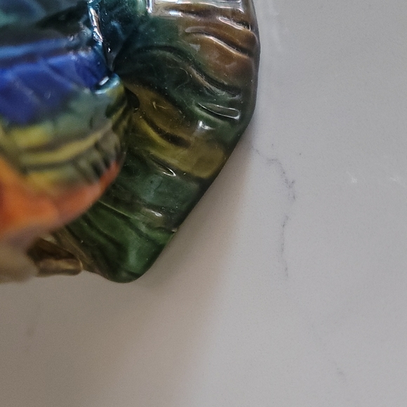 Vintage Majolica Rooster Statue - Picture 7 of 7